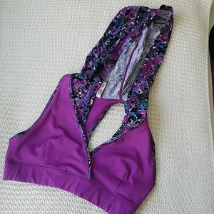 Zumba wear bra with hood